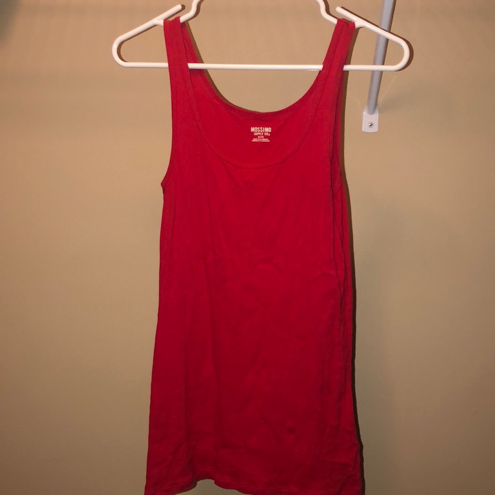 Red tank top